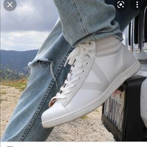 Vionic Mott Malcom White Leather High Top